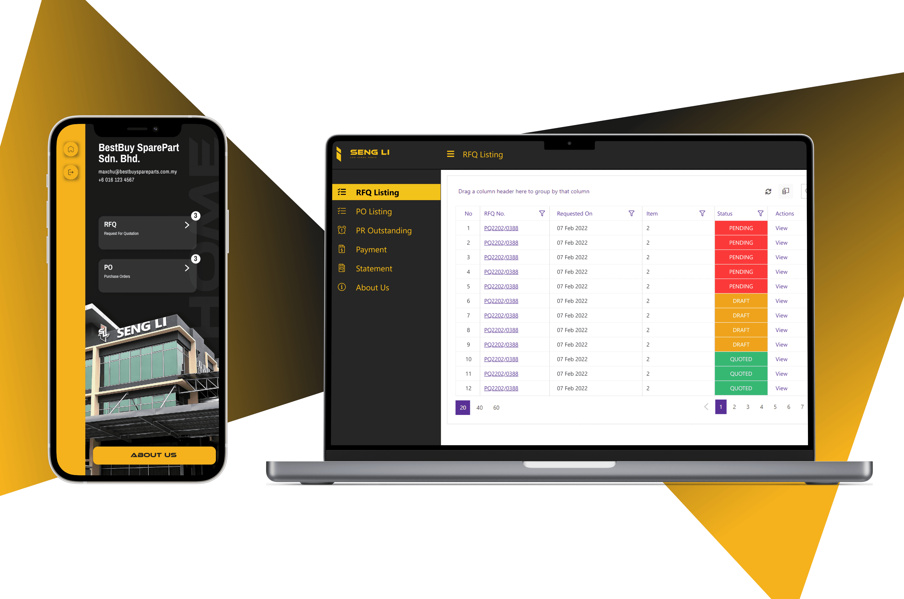 Preview of Seng Li Order Management